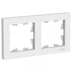 Рамка двухместная AtlasDesign универс. белая Systeme Electric ATN000102