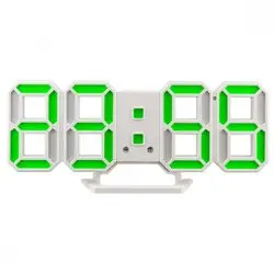 Часы-будильник Perfeo LED "LUMINOUS 2", белый корпус/ белая подсветка