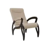 Кресло для отдыха 20, обивка - ткань Бежевый, каркас черный, арт.20-Т-П